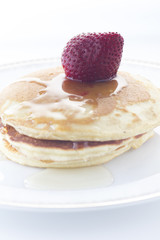 Pancakes with strawberry