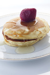 Pancakes with strawberry