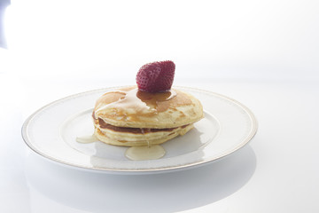 Pancakes with strawberry
