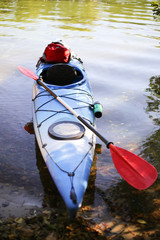 Obraz premium Colorful kayaks on the tropical beach