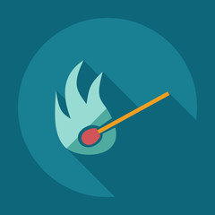 Flat modern design with shadow icons match