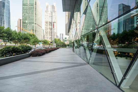 exterior view of a modern passenger hall