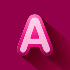 Volume icons alphabet: A