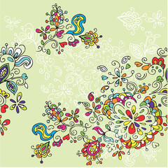 Fototapeta premium floral seamless pattern