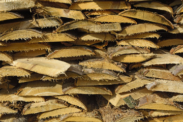 Stock boards firewood