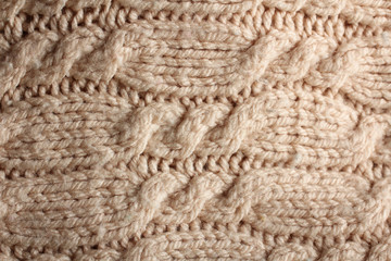 beautiful warm sweater closeup