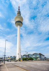 Obraz premium Famous Heinrich-Hertz-Turm in the city Hamburg, Germany