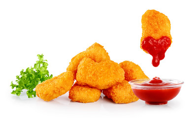 Nuggets lettuce and ketchup. © vitals