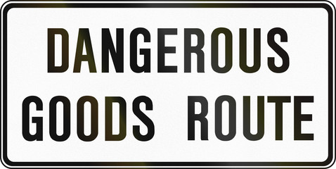Dangerous Goods Route in Canada