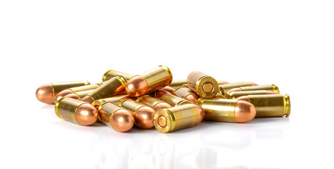 Bullet placed on white background.