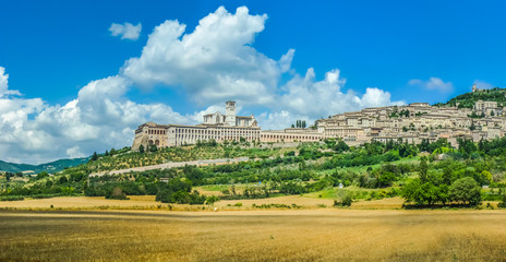 Fototapeta na wymiar Historic town of Assisi, Umbria, Italy