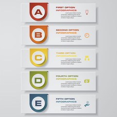 Design clean number banners template/graphic or website layout. Vector.