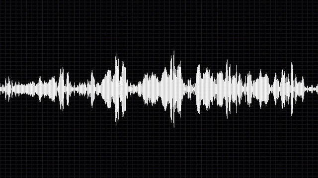 White waveform / audio sound concept 