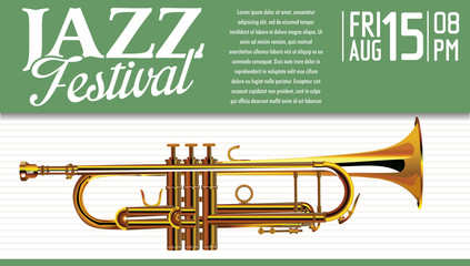 Fototapeta premium Jazz festival background