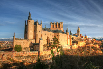 Fototapeta na wymiar The Alcazar in Segovia, Spain