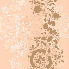 Fototapeta na wymiar seamless pattern flora background