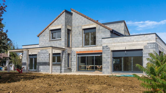 maison neuve en chantier