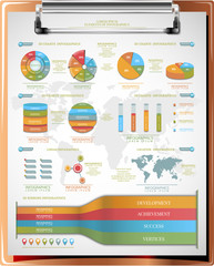 Set Infographic vector illustration, Business background