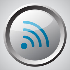 Web button with blue Wireless icon
