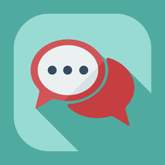 Flat modern design with shadow icons business icon