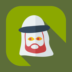 Flat modern design with shadow icons Muslims