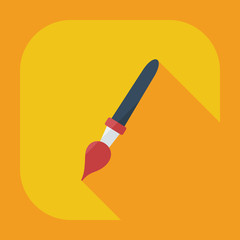 Flat modern design with shadow  Icon brush