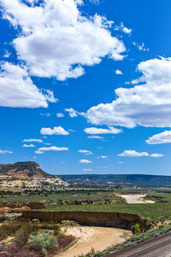 U.S.A. New Mexico, landscapes from the Route 66 between Gallup and Arizona