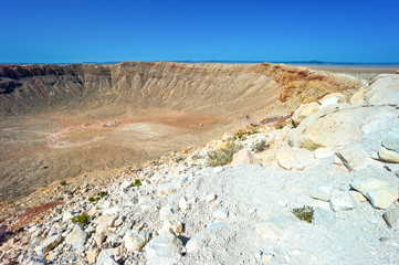 U.S.A. Arizona, Meteor City, the meteor crater near the Route 66