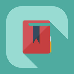 Flat modern design with shadow icons folder decree