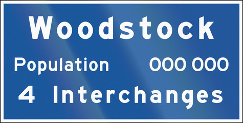 Town Name Sign In Ontario - Canada