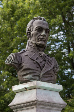 Statue Of General Isaac Brock Courthouse Brockville Ontario Canada