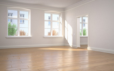 leerstehende Albau-Wohnung