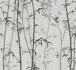 Obraz premium Panda in the Bamboo Forest 3
