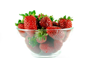 Bowl with strawberries