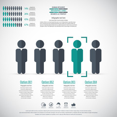 Business management, strategy or human resource infographic 
