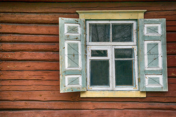 Old, rustic window