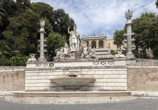 Fountain "Rome between the Tiber and the Aniene"