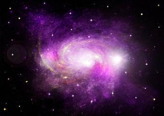 galaxy in a free space