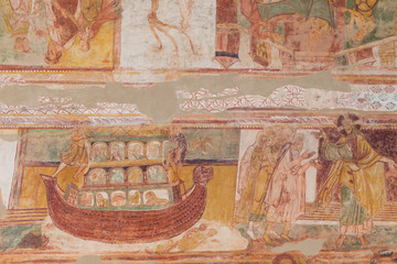 Obraz premium The famous Murals of Saint Savin in France, a World Heritage Site