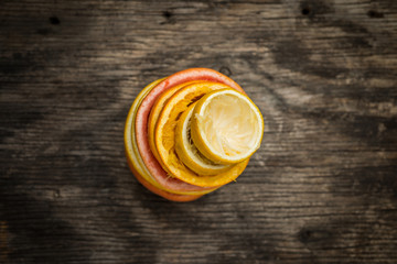 Peel of a squeezed citrus fruit