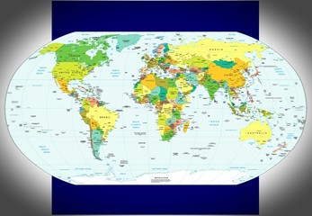 World map political divisions