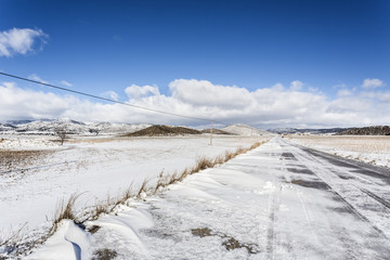 Snowy landscape 5. Moratalla, Regi&oacute;n de Murcia, Spain