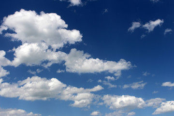 Naklejka na ściany i meble a beautiful outdoor blue sky and clouds photo.