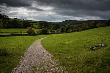Rural countryside landscape at fall