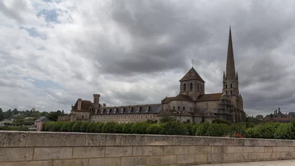 Fototapeten The abbey with the famous murals in Saint Savin in France, a World Heritage Site © maartenhoek