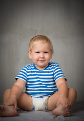 Fototapeta premium Beautiful smiling cute baby