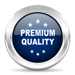 premium quality cirle glossy dark blue web icon on white background