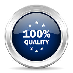 quality cirle glossy dark blue web icon on white background