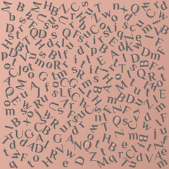 The background of latin letters