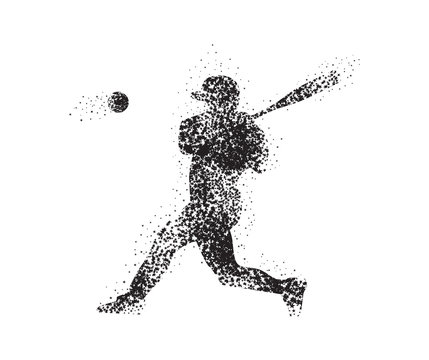Baseball Art Ball illustration stars splash 2